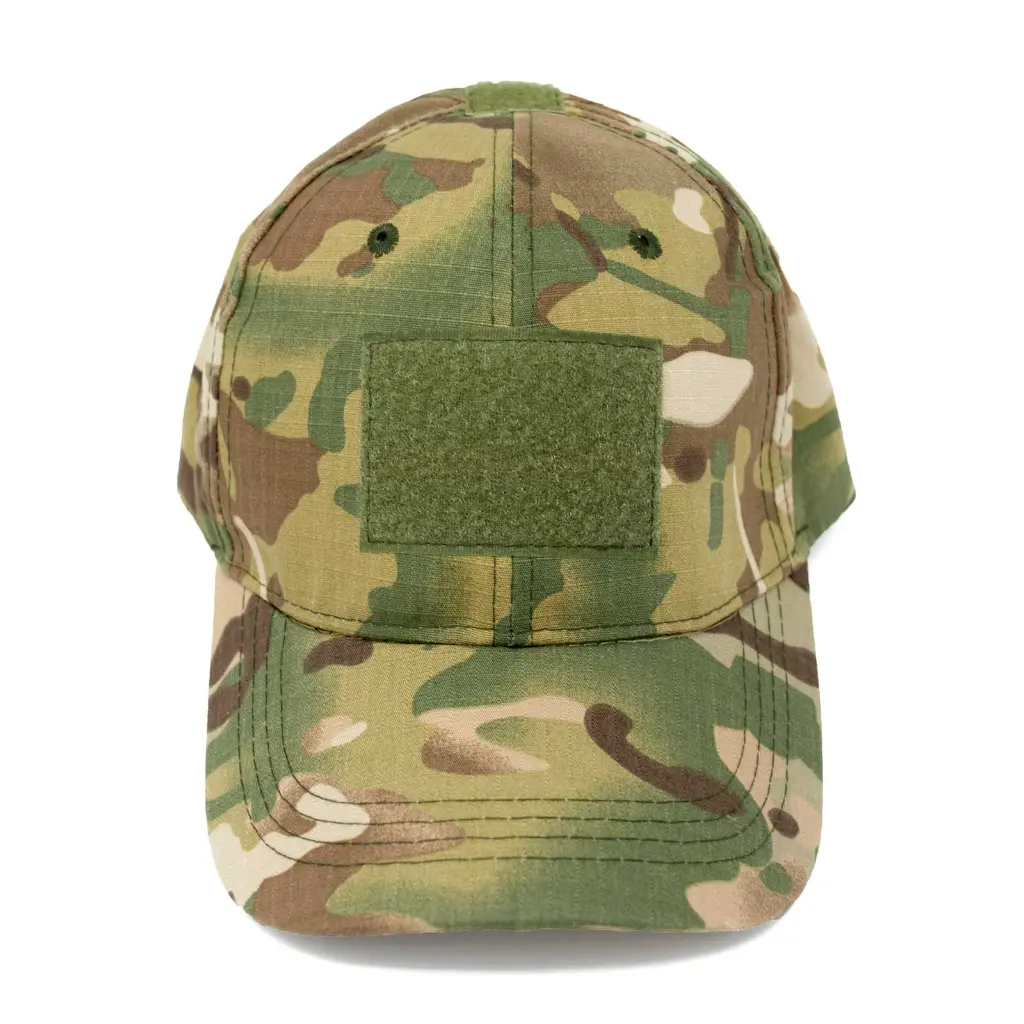 Multi-Cam Tactical Cap Front View Swiss Link