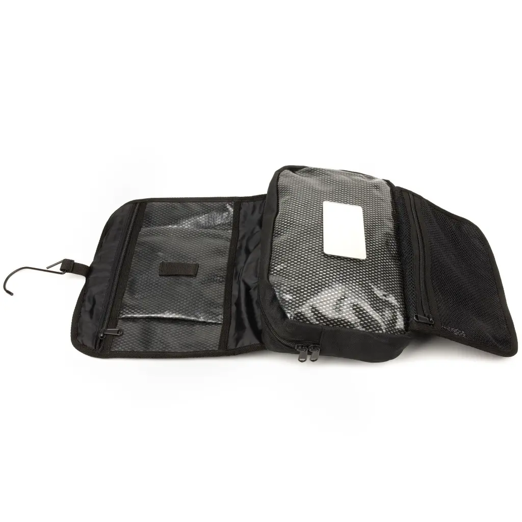 #4632 Dutch Army Black Toiletry Bag Used with Mirror_03.webp
