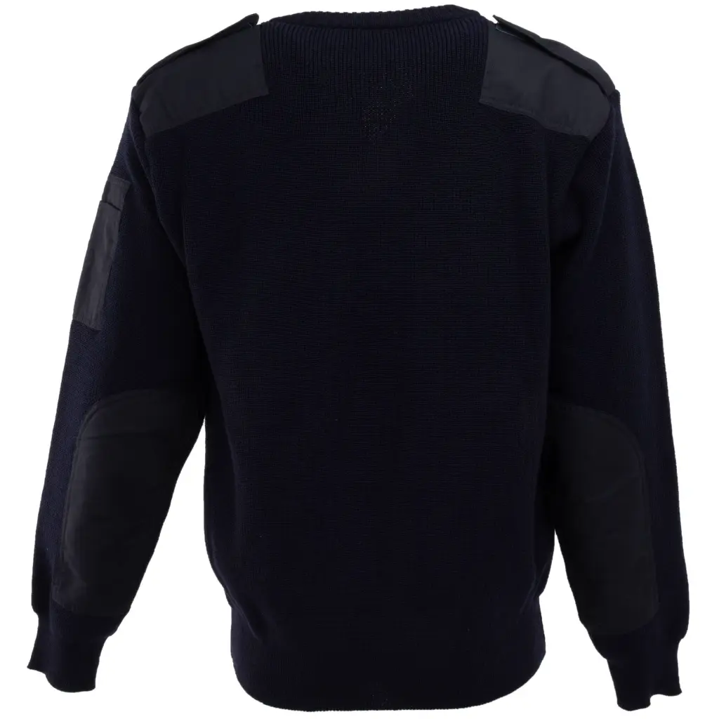 4759-Dutch Army-Navy Blue-V-Neck-LS Sweater_Back.webp