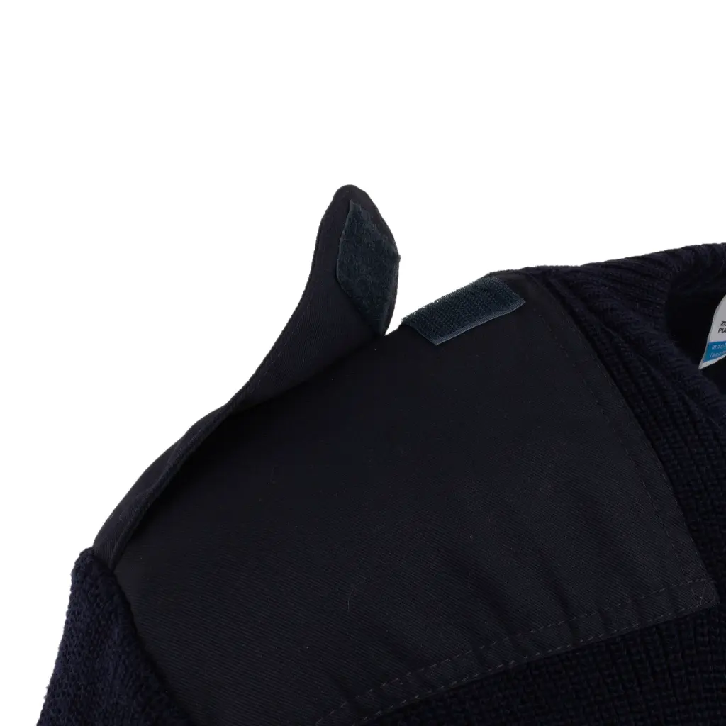 4759-Dutch Army-Navy Blue-V-Neck-LS Sweater_Shoulder_Velcro.webp