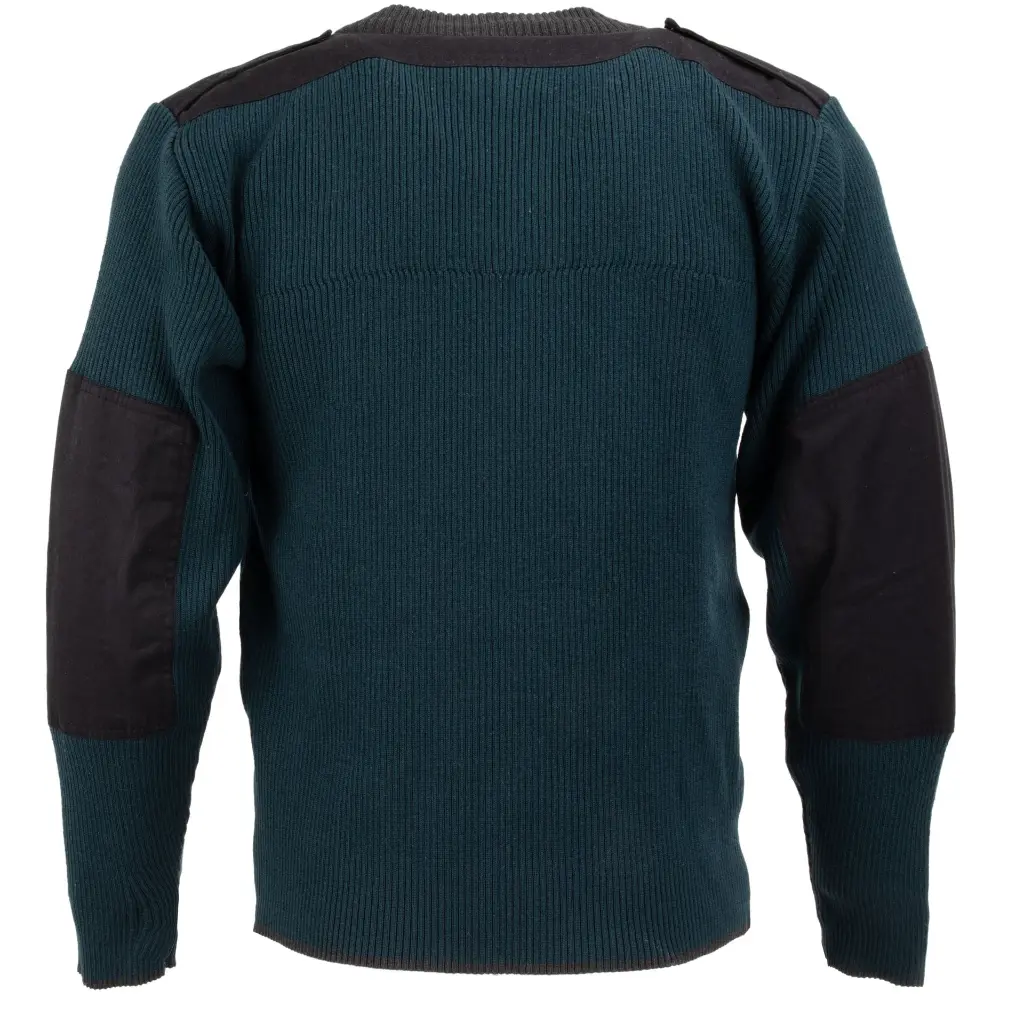 Dutch Commando Emerald Blue 1/4 Zip Wool Sweater | Issued | Swiss Link