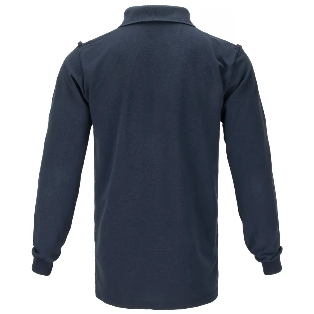 #4569 Dutch Navy Blue Polo Long Sleeve Shirt Used_03.webp