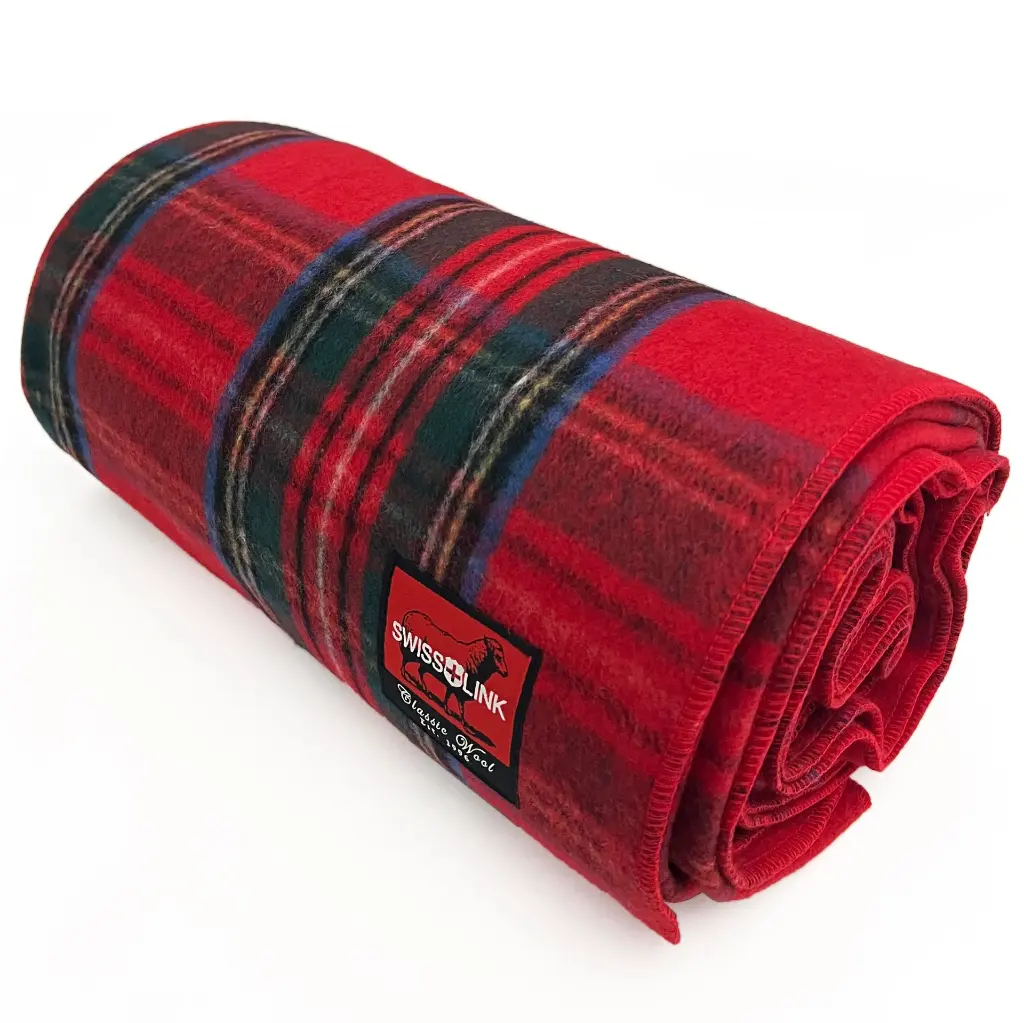 5002 Royal Stewart Classic Wool Blanket Red Plaid (2).webp