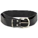 #4636L Dutch Black Leather Belt Gold_Silver Buckles_05 (5).webp