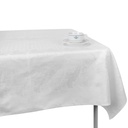 Italian White Linen Tablecloth | Unissued