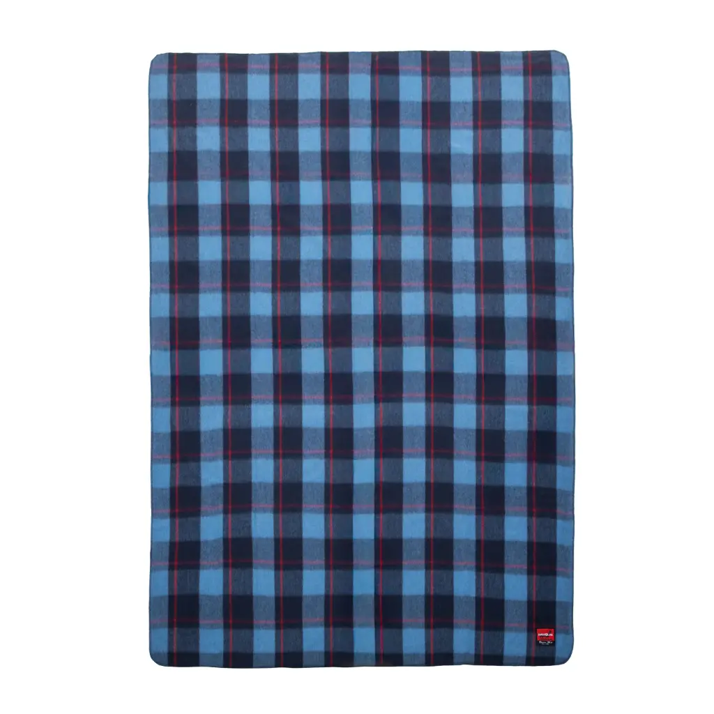 Sky Blue Classic Wool Blanket  | Plaid Collection