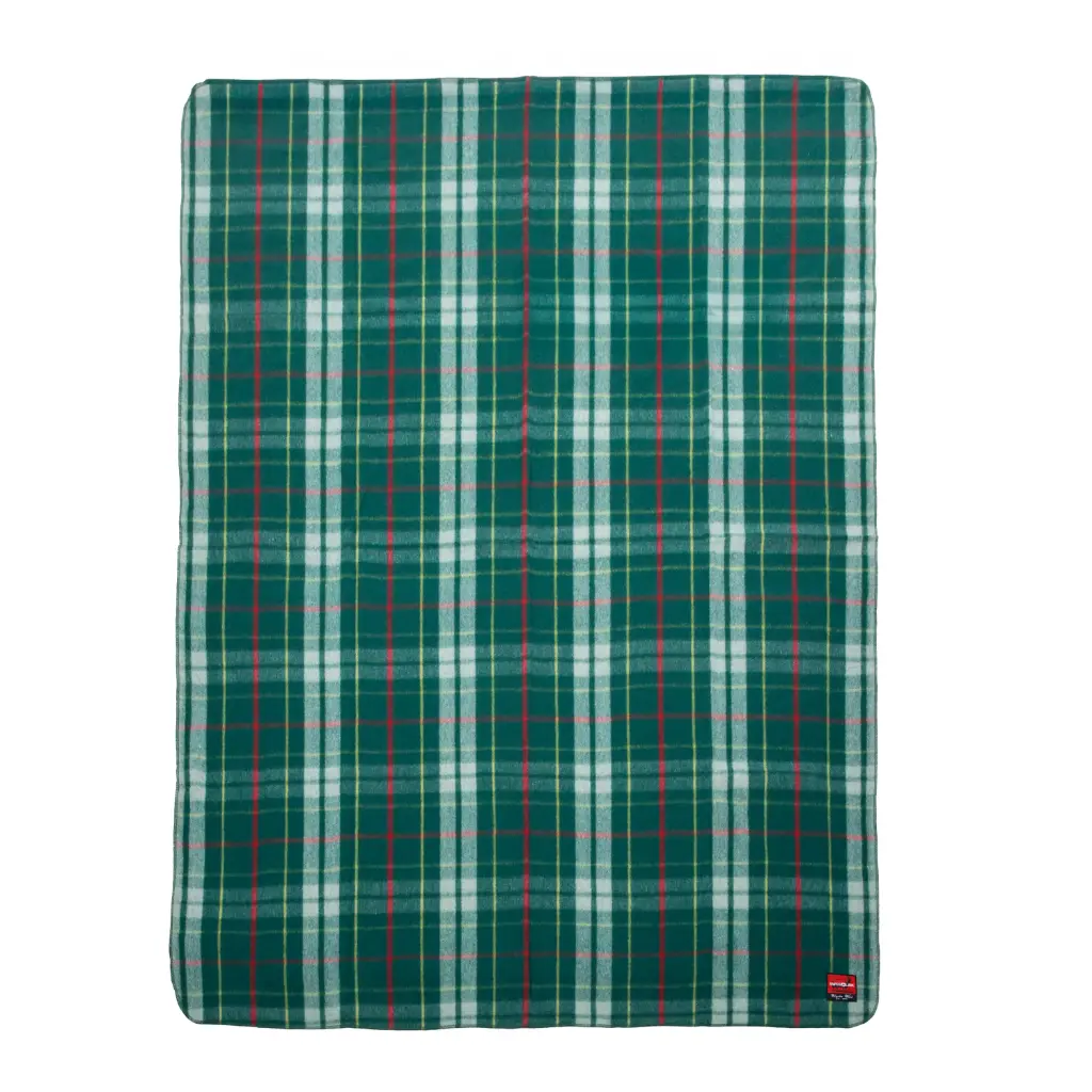 Emerald Green Classic Wool Blanket  | Plaid Collection
