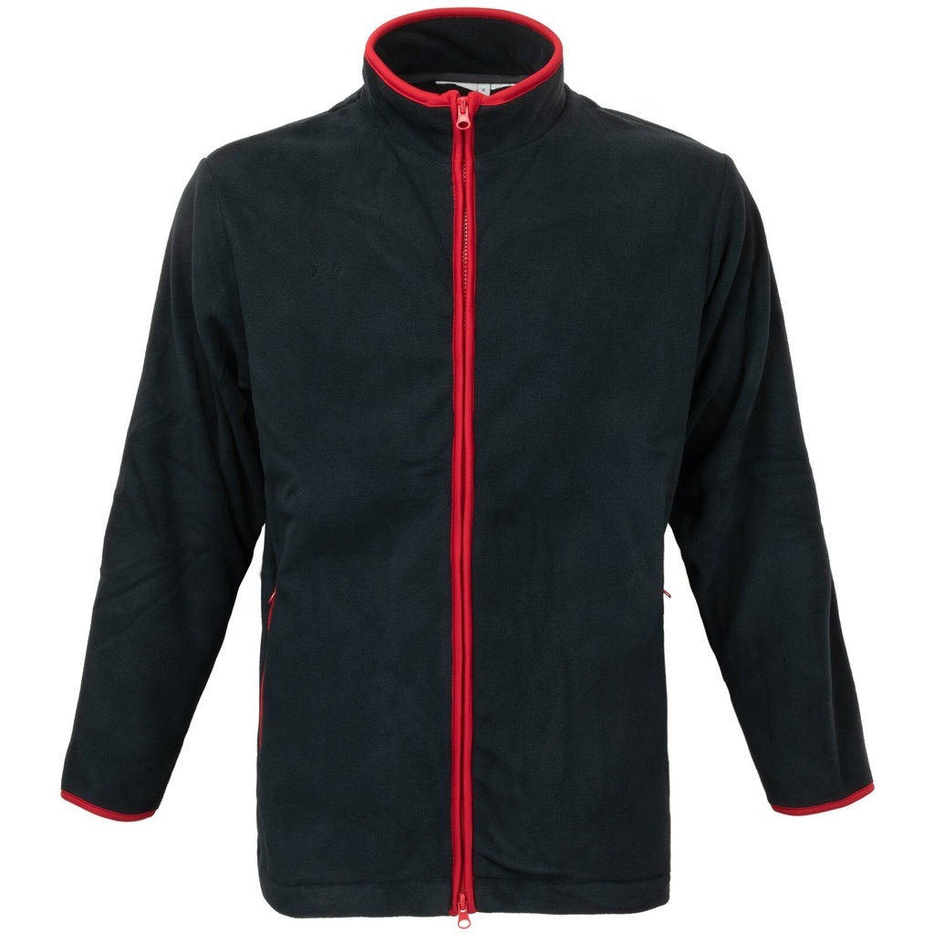 British Navy Blue Fleece Jacket w/ Red Trim | Small | Issued
