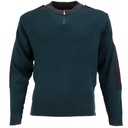 Dutch Commando Emerald Blue 1/4 Zip Wool Sweater | Issued