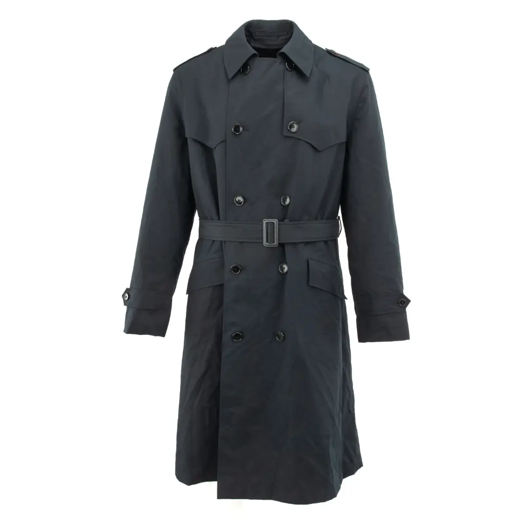Dutch Black Trench Coat w/ Liner | Issued 