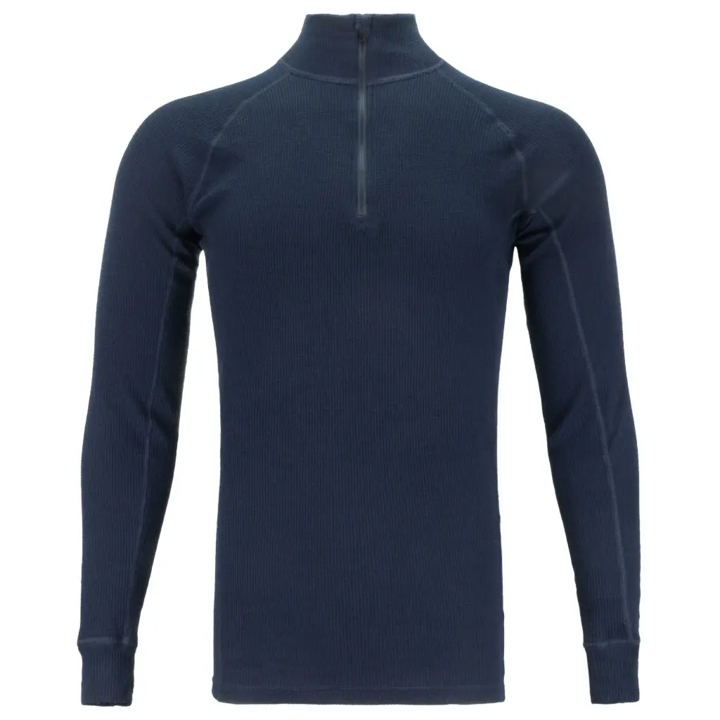Dutch Army Navy Blue Long Sleeve Henley Shirt | Issued