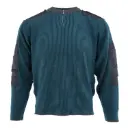Dutch Commando Emerald Blue Wool Sweater w/ Side Zippers | Issued