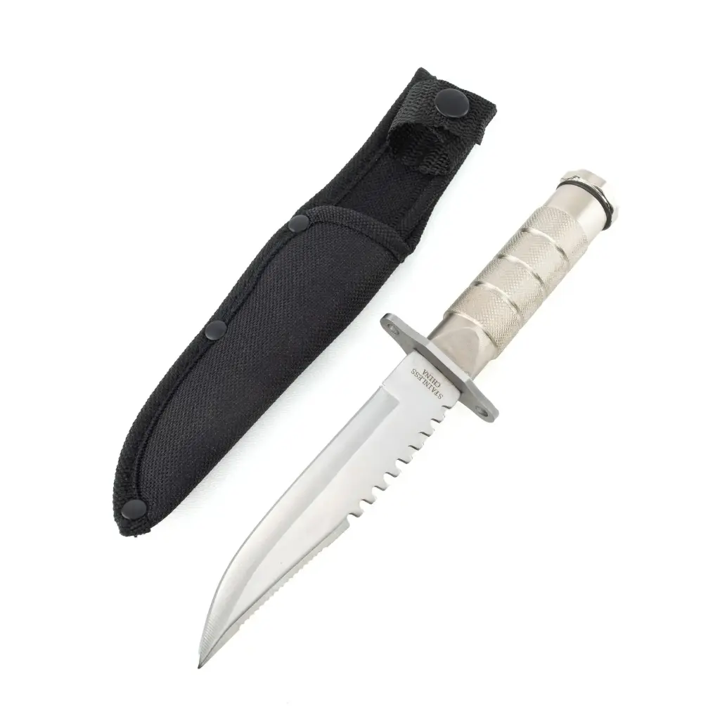 8.5" Survival Knife w/ Compass & Kit | RTEK