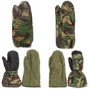 Dutch Army Woodland DPM Extreme Cold Weather Mittens | 3-Piece Set | Issued