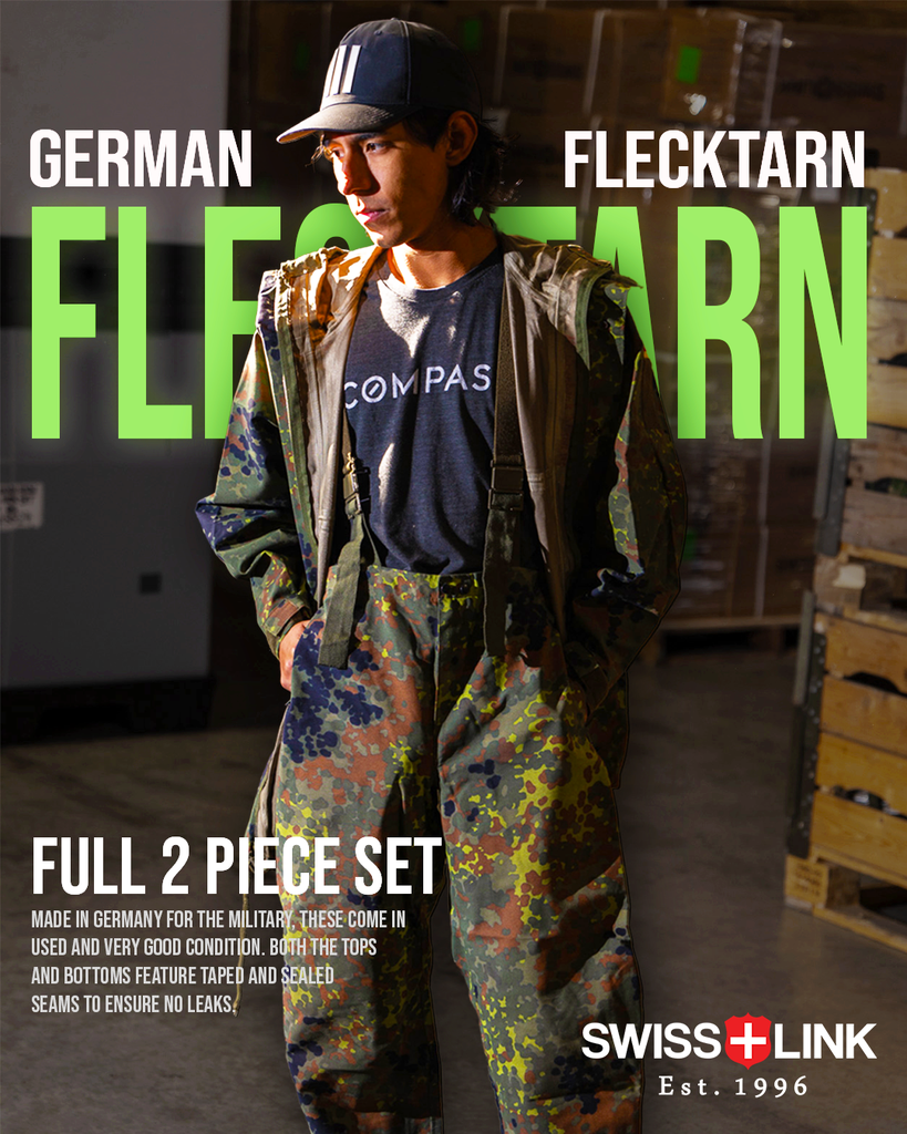 German Flecktarn Set | Sympatex Jacket & Bib | Issued