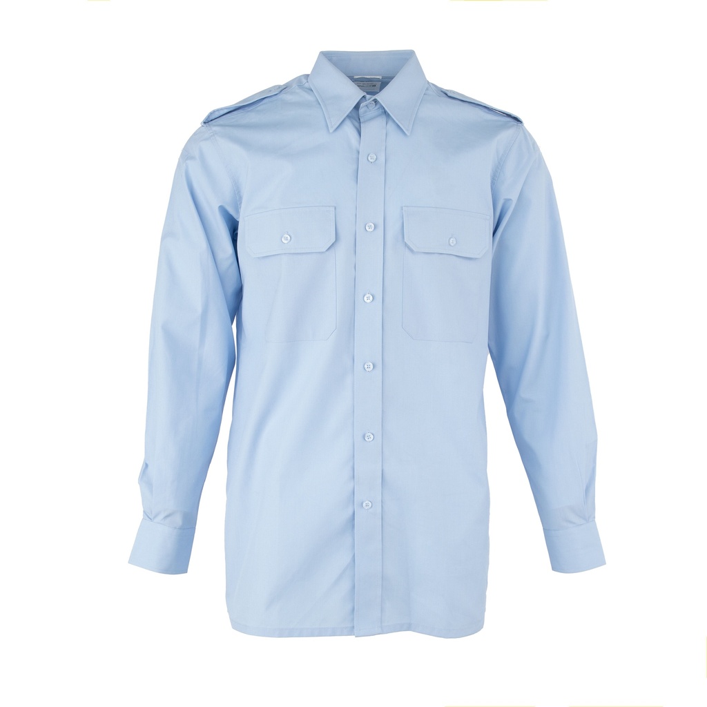 Dutch Army Sky Blue Long Sleeve BDU Shirt | Issued