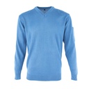 Dutch Assorted Blue V-Neck Sweater
