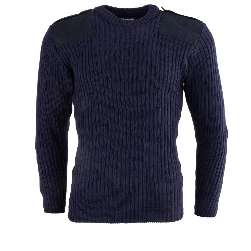 British Navy Blue Commando Sweater | Issued
