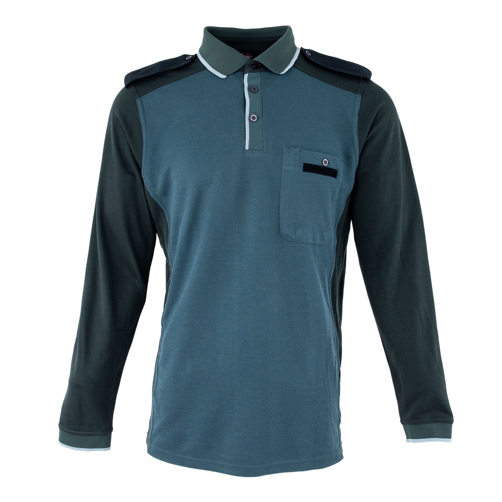 Dutch Blue & Green Long Sleeve Polo Shirt | Issued