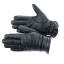 Dutch Black Leather Gloves w/ Strap | Assorted | Issued