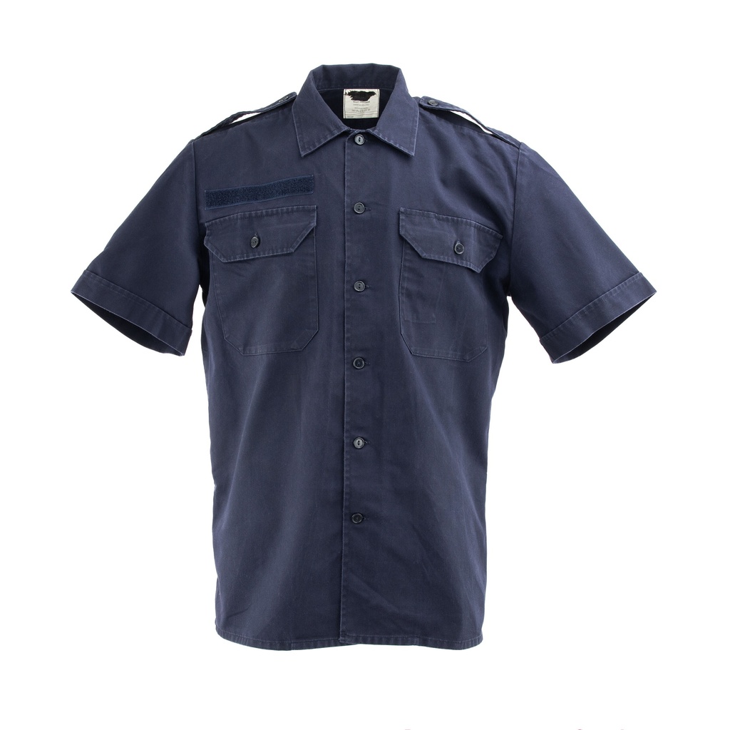 Dutch Navy Blue Short Sleeve Work Shirt | Issued