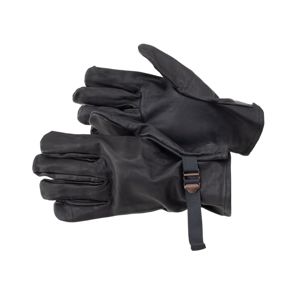 French Black Driving Leather Gloves