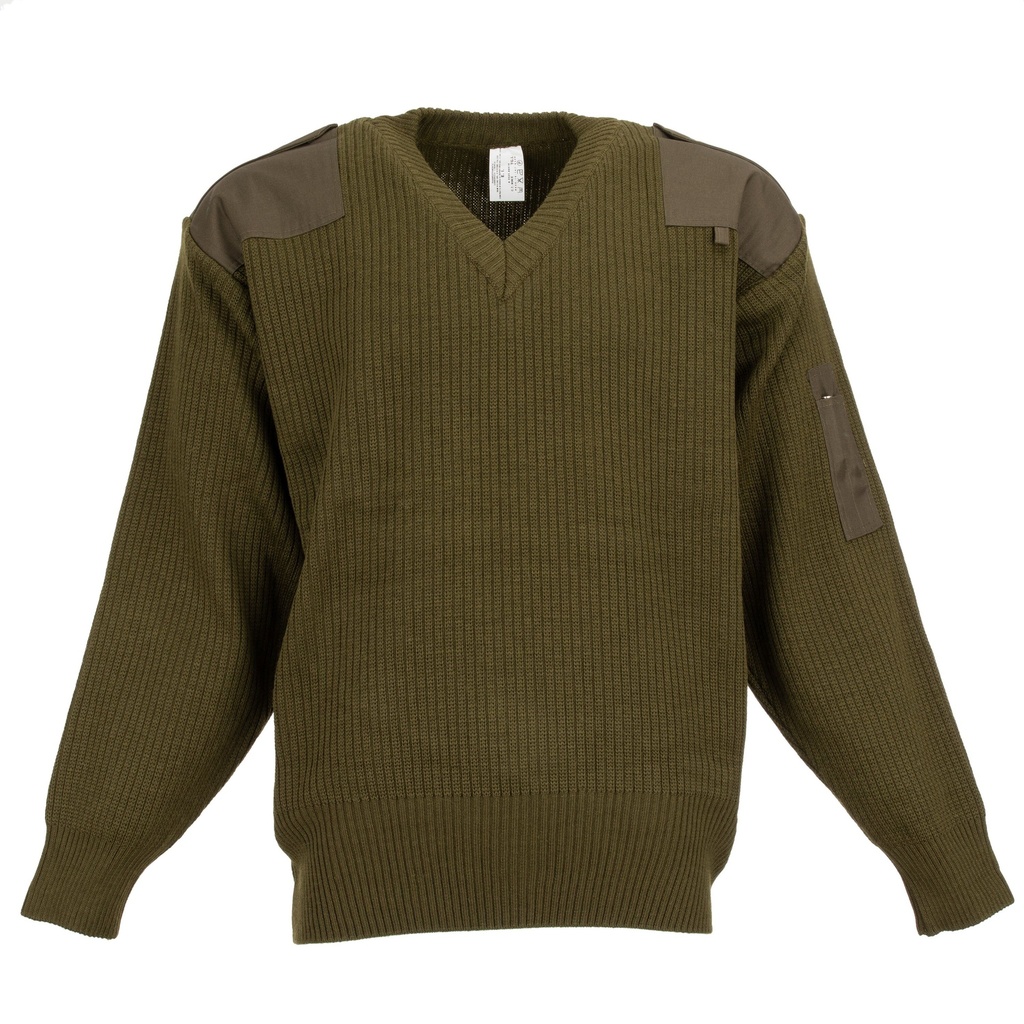Italian OD Commando Sweater V-Neck | Unissued