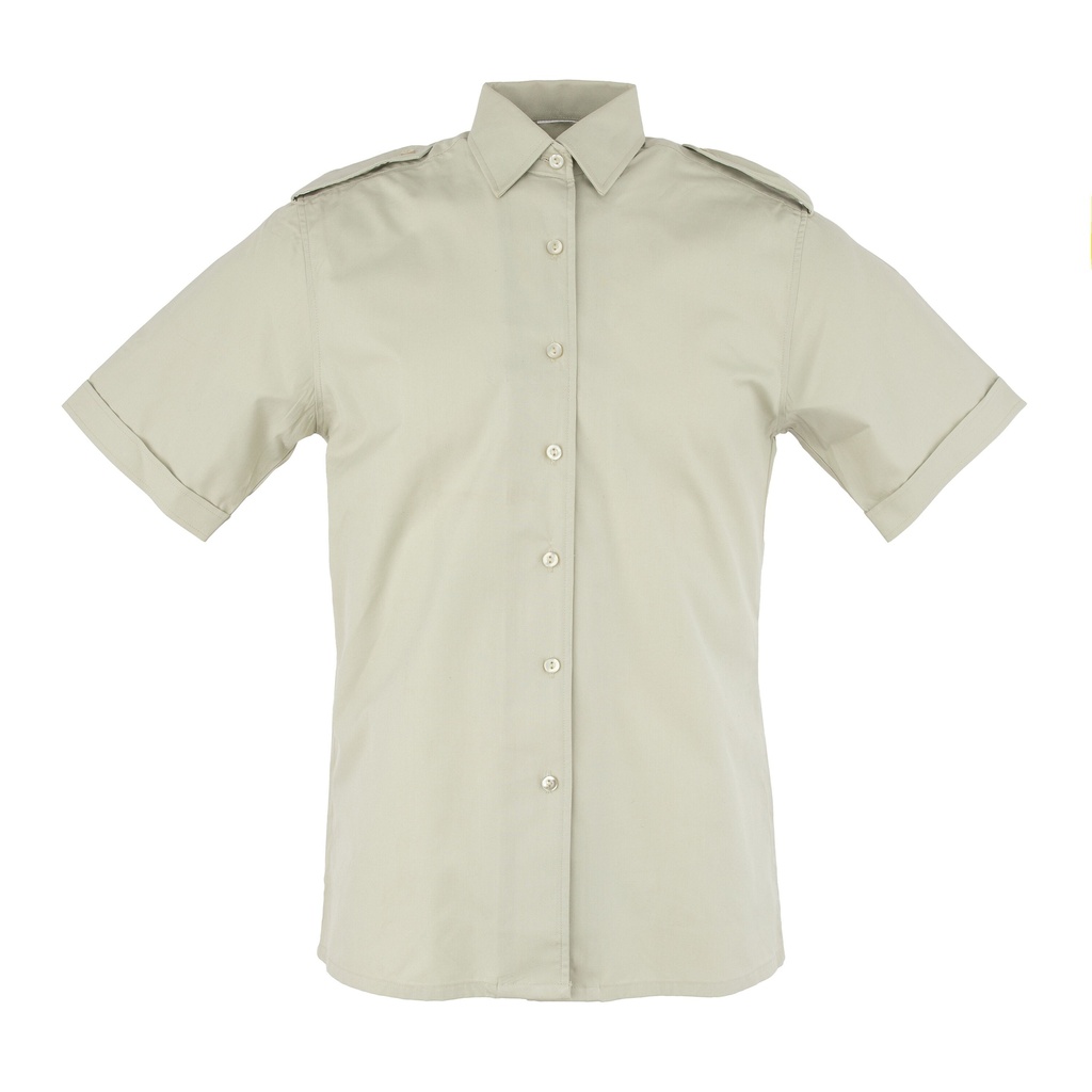 Dutch Army Sage Green Short Sleeve BDU Shirt w/ No Pockets | Issued