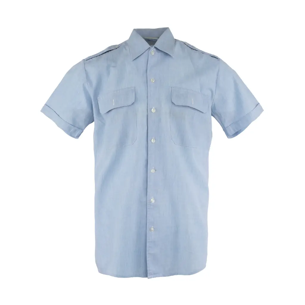 Dutch Army Light Blue Short Sleeve BDU Shirt | Issued