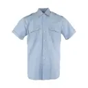 Dutch Army Light Blue Short Sleeve BDU Shirt | Issued