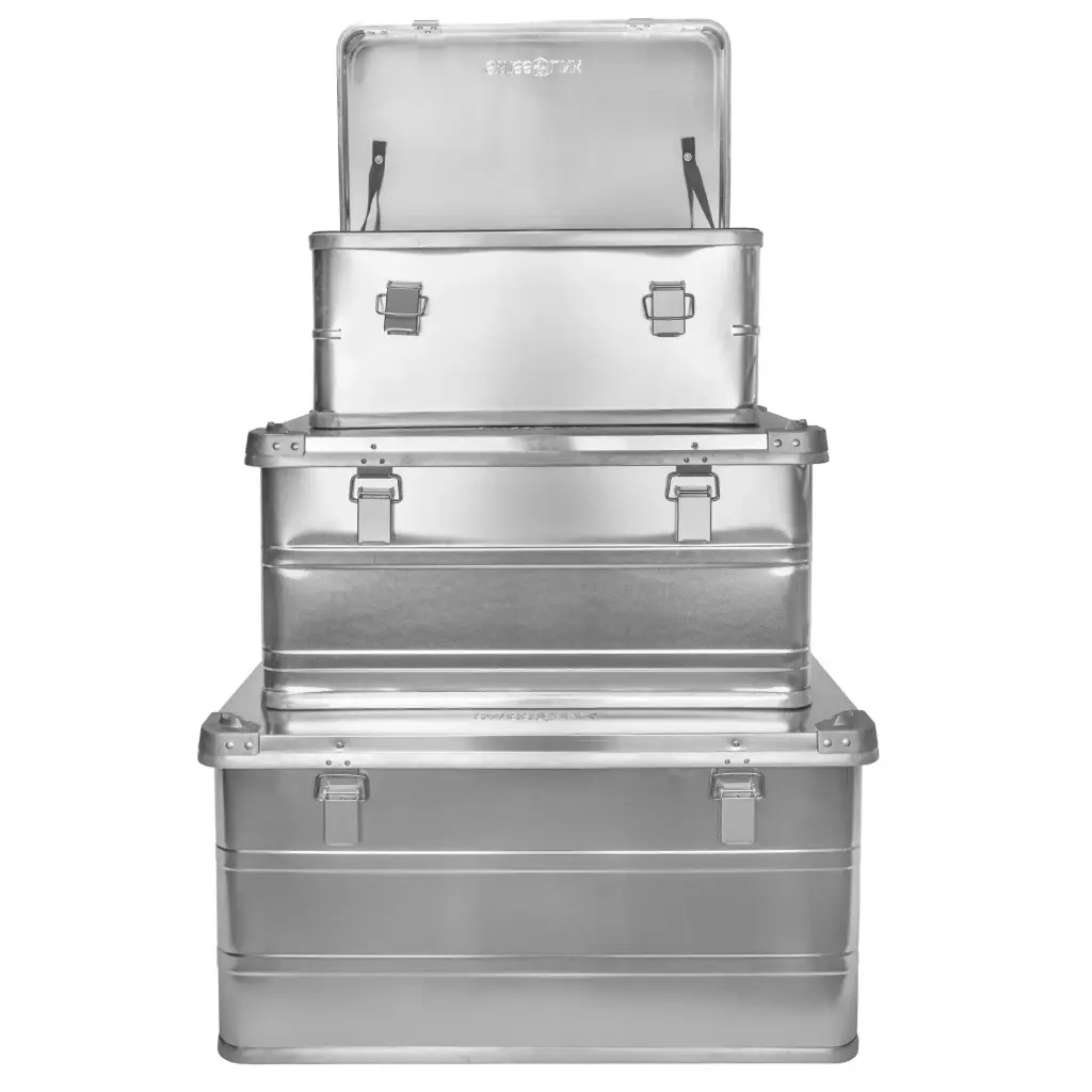 Swiss Link Aluminum Storage Boxes | 3-Pack