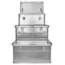 Swiss Link Aluminum Storage Boxes | 3-Pack