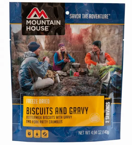 Biscuits & Gravy | Mountain House Freeze Dried Food Pouch