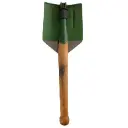 Romanian Folding Shovel w/ Wooden Handle | Issued