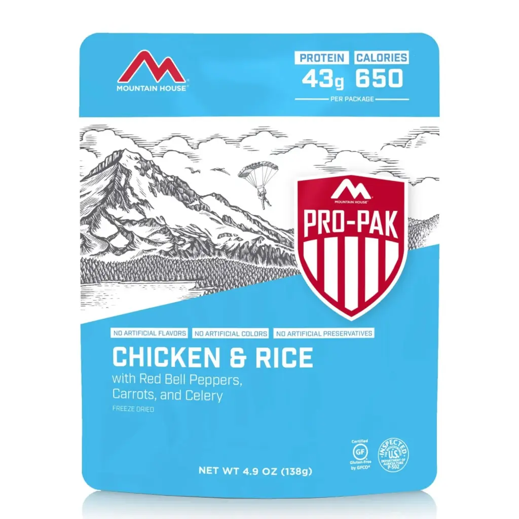 Chicken & Rice | Mountain House Freeze Dried Food Pro-Pak
