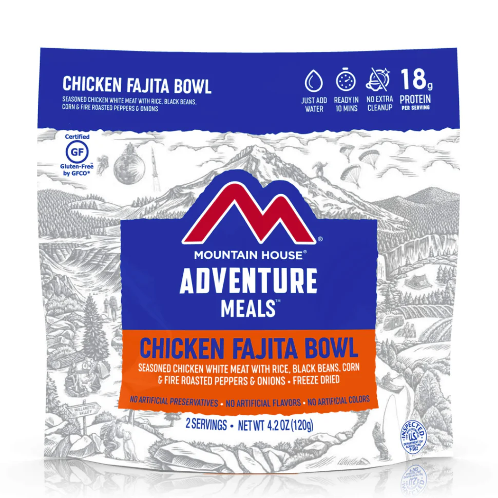 Chicken Fajita Bowl | Mountain House Freeze Dried Food