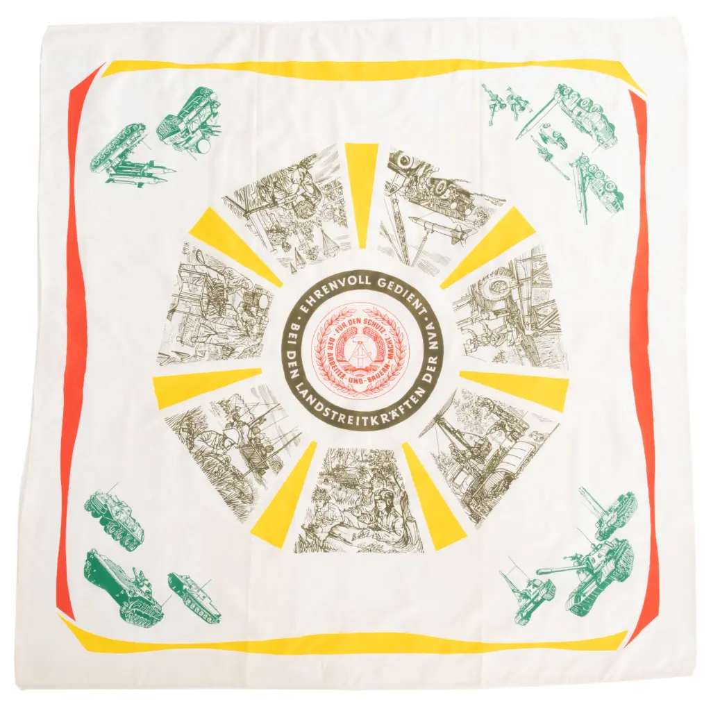 German Memorial Scarf & Doily of NVA | Unissued