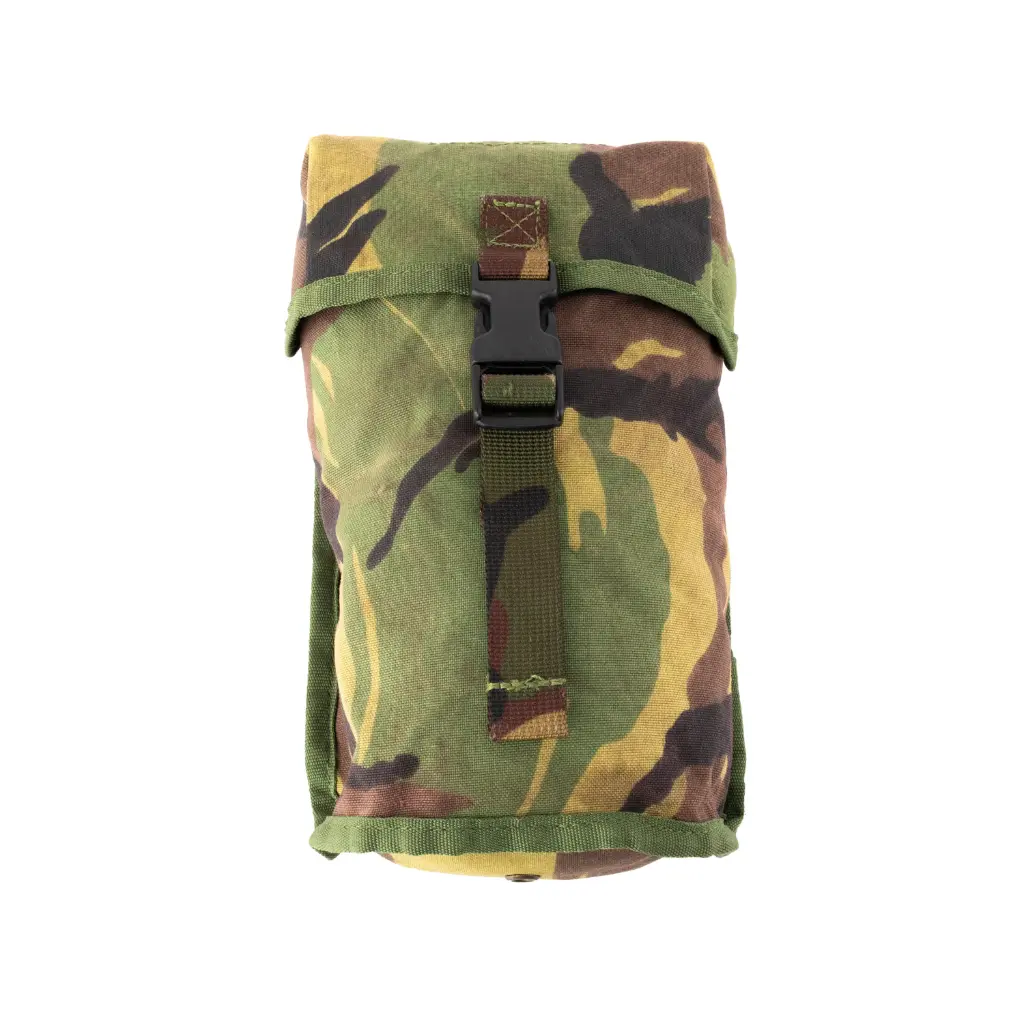 Dutch Woodland MOLLE Pouch | Style W | 8" x 4.5" x 2.5" | Issued