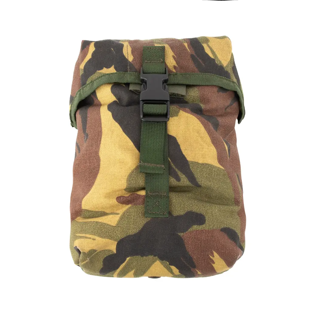 Dutch Woodland MOLLE Pouch | Style D | 5" x 3" x 7.5" | Issued