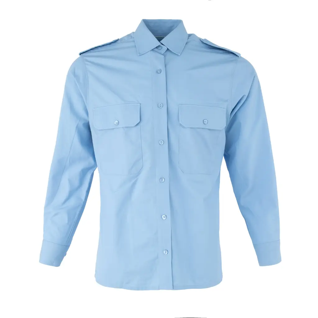 Dutch Army Sky Blue Long Sleeve BDU Shirt w/ Pockets | Women's | Issued