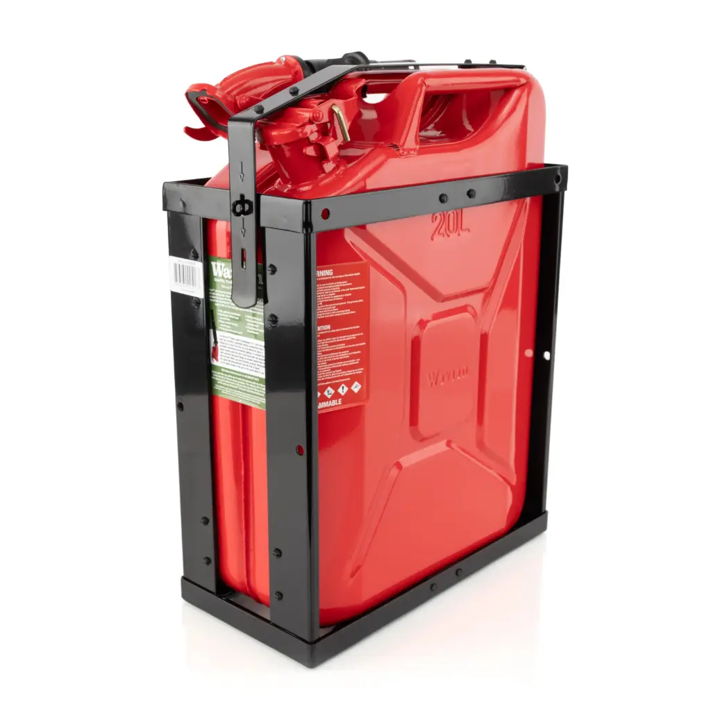 Wavian Red 20L Fuel Can & Top Loading Holder Bundle 