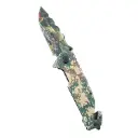 4.75" Serviceman Camo Honeycomb Handle Tactical Rescue Knife | REX