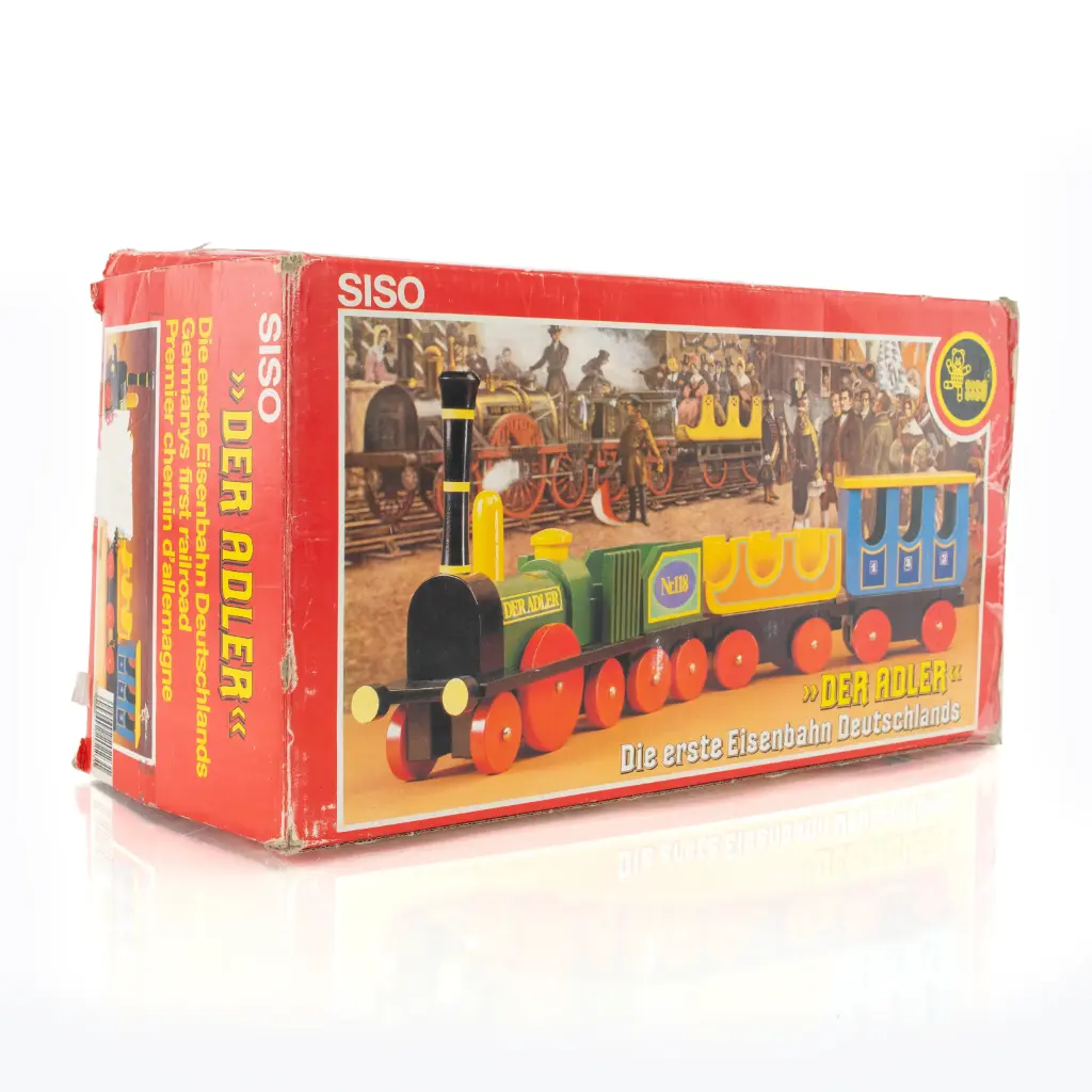 Der Adler | Vintage Siso Solid Wood German Train Set