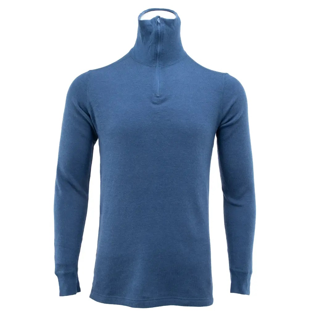 Dutch Quarter Zipper Blue Thermal Long Sleeve | Issued