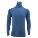 Dutch Quarter Zipper Blue Thermal Long Sleeve | Issued