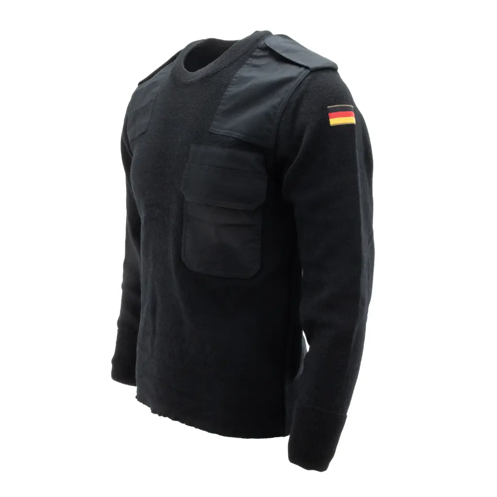 German Armed Forces (Bundeswehr) Wool Commando Sweater | Black | Issued