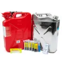 Emergency Preparedness Bundle: 40L Dual-Can Storage, Aquatabs, Thyrosafe KI & 5-Pack Rescue Blankets