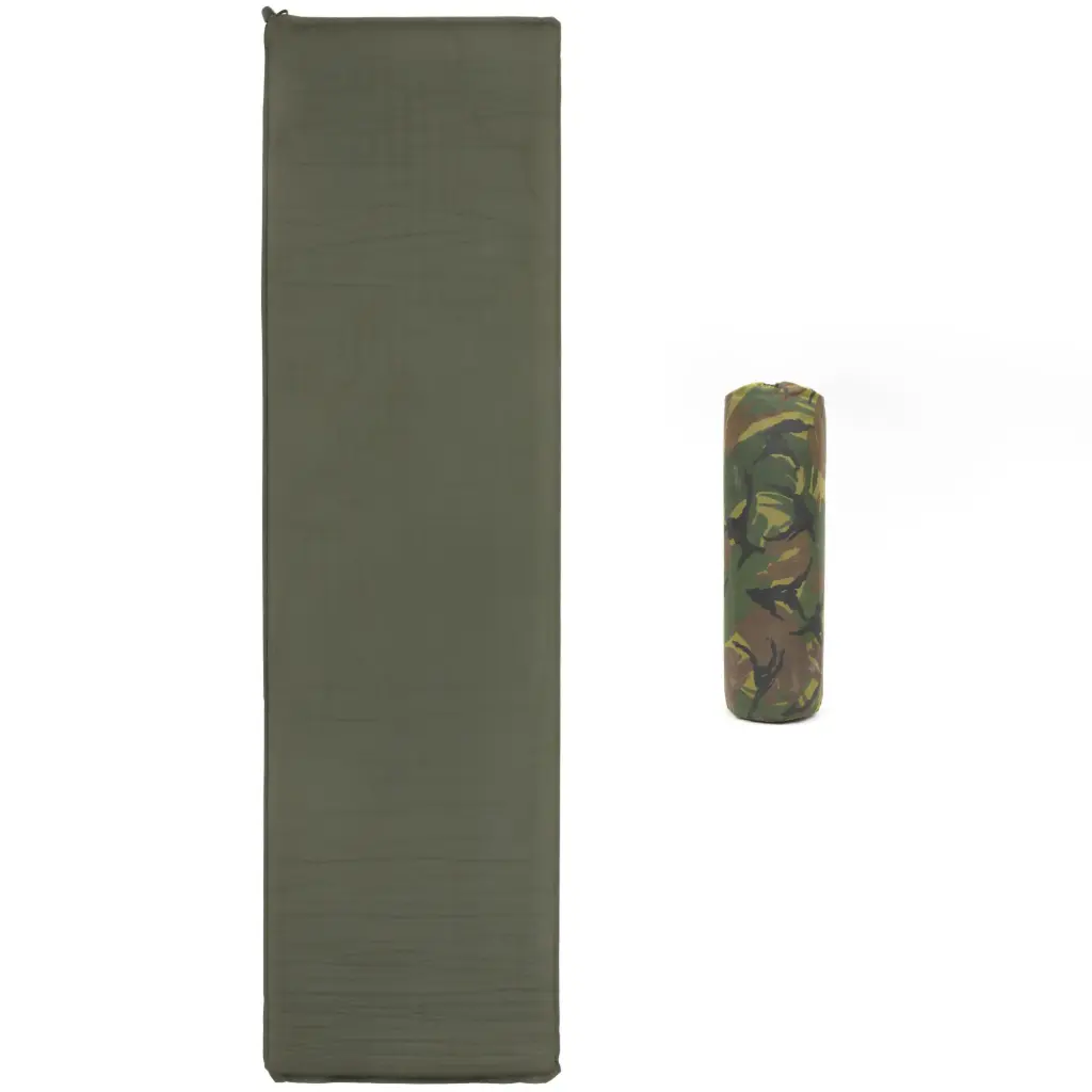 Dutch Army OD Bedroll / Air Mattress with Woodland DPM Bag | Issued