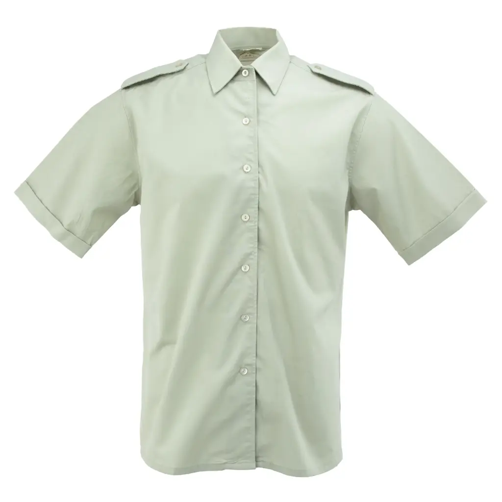 Dutch Army Sage Green BDU Women's Short Sleeve Shirt No Pockets | Issued