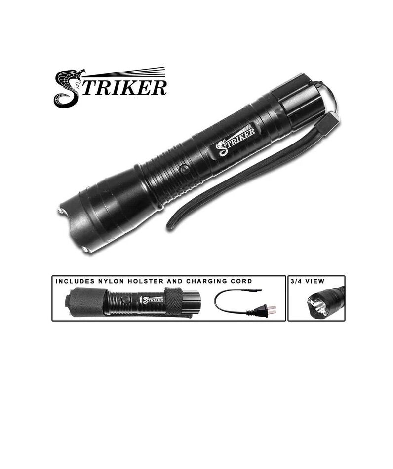 Black LED Flashlight Stun Gun